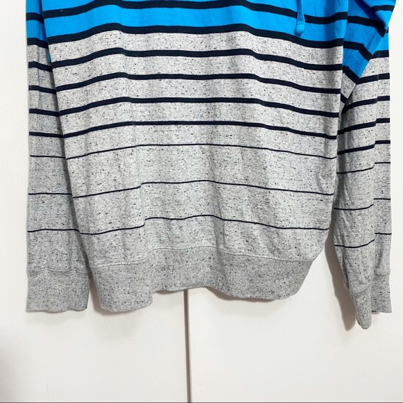 BILLABONG striped hoodie striped color blocked side and chest 100% cotton knit M - Picture 6 of 12